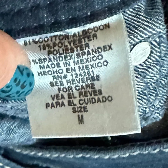 Domaine stretch blue jeans.  Size med - Picture 3 of 4